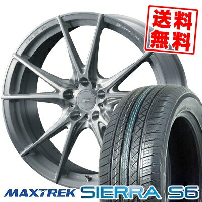 235/60R18 103H マックストレック SIERRA S6 WEDS F ZERO FZ-2 サマータイヤホイール4本セット 【取付対象】