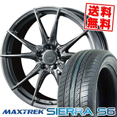 235/60R18 103H マックストレック SIERRA S6 WEDS F ZERO FZ-2 サマータイヤホイール4本セット 【取付対象】
