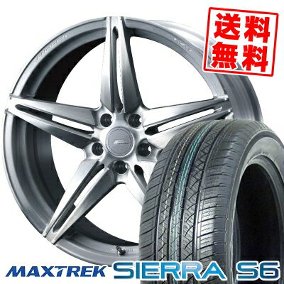 235/60R18 103H マックストレック SIERRA S6 WEDS F ZERO FZ-3 サマータイヤホイール4本セット 【取付対象】