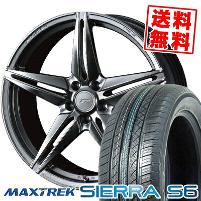 235/60R18 103H マックストレック SIERRA S6 WEDS F ZERO FZ-3 サマータイヤホイール4本セット 【取付対象】