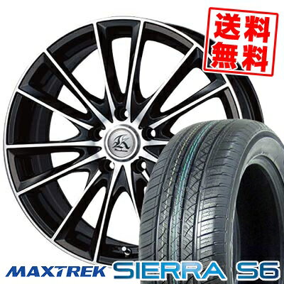 235/60R18 103H マックストレック SIERRA S6 Kashina FV7 サマータイヤホイール4本セット 【取付対象】
