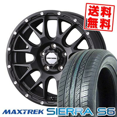 235/60R18 103H マックストレック SIERRA S6 MUDVANCE 08 サマータイヤホイール4本セット 【取付対象】
