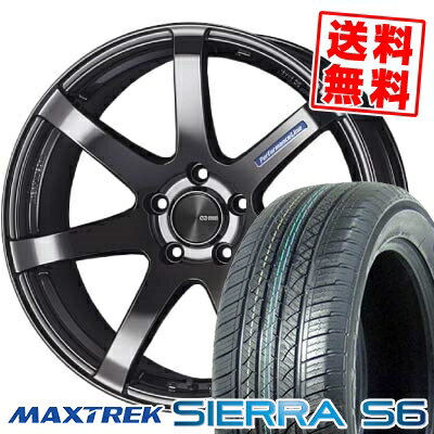 235/60R18 103H マックストレック SIERRA S6 ENKEI PerformanceLine PF-07 サマータイヤホイール4本セット 【取付対象】