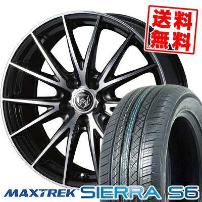 235/60R18 103H マックストレック SIERRA S6 WEDS RIZLEY VS サマータイヤホイール4本セット 【取付対象】