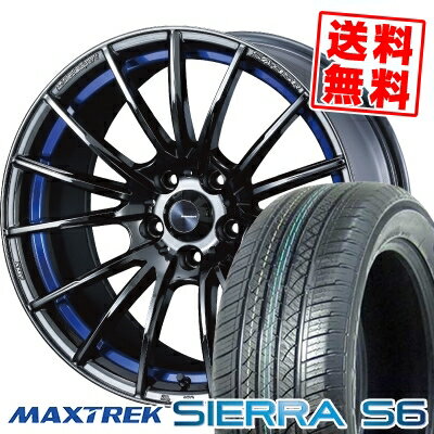 235/60R18 103H マックストレック SIERRA S6 WedsSport SA-35R サマータイヤホイール4本セット 【取付対象】