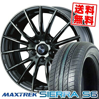 235/60R18 103H マックストレック SIERRA S6 WedsSport SA-35R サマータイヤホイール4本セット 【取付対象】
