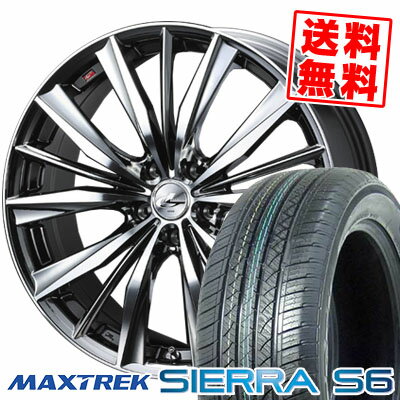 255/35R20 97W XL MAXTREK マックストレック SIERRA S6 シエラ エスロク weds LEONIS VX ウエッズ レオニス VX サマータイヤホイール4本セット
