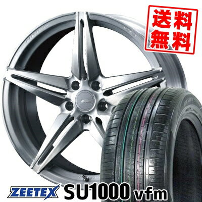 235/60R18 107W XL ジーテックス ZEETEX SU1000 vfm WEDS F ZERO FZ-3 サマータイヤホイール4本セット 【取付対象】