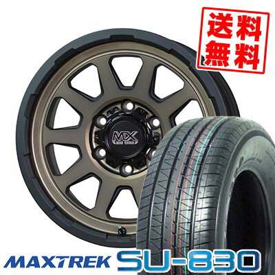 215/65R16C 109/107T マックストレック SU-830 MAD CROSS RANGER サマータイヤホイール4本セット for 200系ハイエース【取付対象】