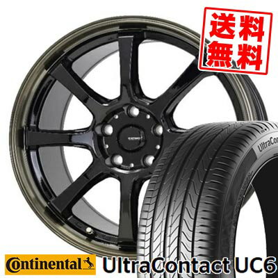 205/55R16 91V コンチネンタル UltraContact UC6 G・SPEED P-08 サマータイヤホイール4本セット 【取付対象】