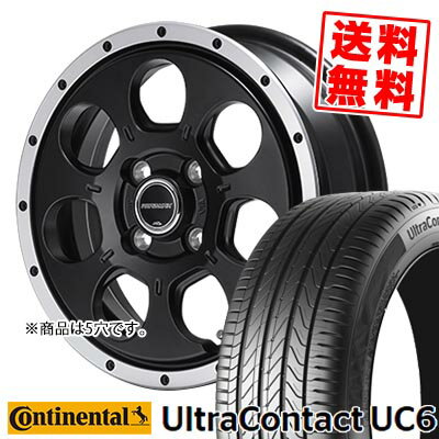 205/55R16 91V コンチネンタル UltraContact UC6 ROADMAX W0-7 サマータイヤホイール4本セット 【取付対象】