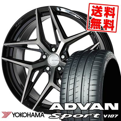 225/35R19 88Y YOKOHAMA ヨコハマ ADVAN Sport V107 WORK GNOSIS IS205 ワーク グノーシス IS205 サマータイヤホイール4本セット 【取付対象】