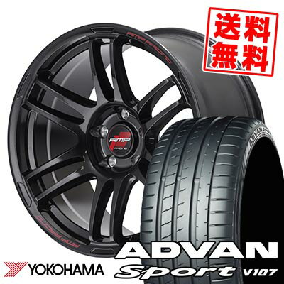 225/40R18 92Y YOKOHAMA ヨコハマ ADVAN Sport V107 RMP RACING R26 RMPレーシング R26 サマータイヤホイール4本セット 【取付対象】