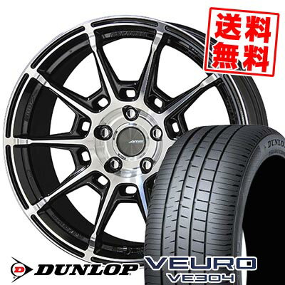 225/45R17 94W XL DUNLOP ダンロップ VEURO VE304 GALERNA REFINO ガレルナ レフィーノ サマータイヤホイール4本セット 【取付対象】