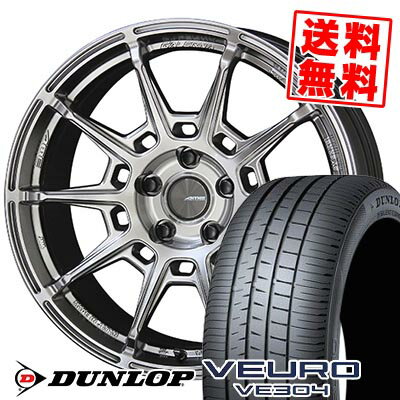 225/40R18 92W XL DUNLOP ダンロップ VEURO VE304 GALERNA REFINO ガレルナ レフィーノ サマータイヤホイール4本セット 【取付対象】
