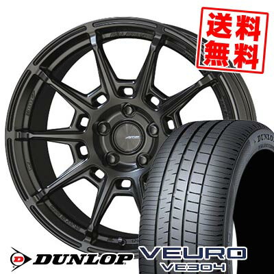 235/60R18 103V DUNLOP ダンロップ VEURO VE304 GALERNA REFINO ガレルナ レフィーノ サマータイヤホイール4本セット 【取付対象】