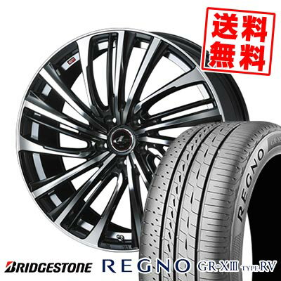 225/60R18 100H ブリヂストン REGNO GR-X3 TYPE RV LEONIS FR サマータイヤホイール4本セット 【取付対象】
