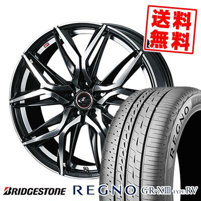 225/60R18 100H ブリヂストン REGNO GR-X3 TYPE RV LEONIS LM サマータイヤホイール4本セット 【取付対象】