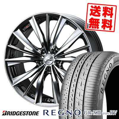 225/60R18 100H ブリヂストン REGNO GR-X3 TYPE RV weds LEONIS VX サマータイヤホイール4本セット 【取付対象】