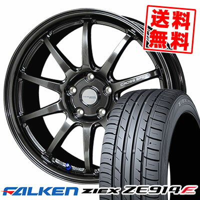 225/40R18 92W XL FALKEN ファルケン ZIEX ZE914F ジークス ZE914F CROSS SPEED HYPER EDITION CR10 クロススピード ハイパーエディション CR10 サマータイヤホイール4本セット【取付対象】