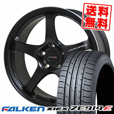 215/50R17 91W FALKEN ファルケン ZIEX ZE914F ジークス ZE914F CROSS SPEED HYPER EDITION CR5 クロススピード ハイパーエディション CR5 サマータイヤホイール4本セット【取付対象】