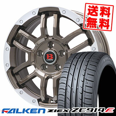 205/55R16 94W XL FALKEN ファルケン ZIEX ZE914F ジークス ZE914F B-LUGNAS FRD Bラグナス FRD サマータイヤホイール4本セット【取付対象】