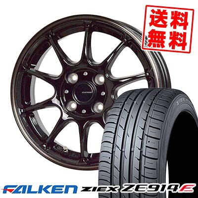 195/50R16 84V FALKEN ファルケン ZIEX ZE914F G-SPEED P-07 Gスピード P-07 サマータイヤホイール4本セット 【取付対象】