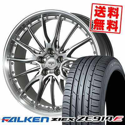 215/50R17 91W FALKEN ファルケン ZIEX ZE914F ジークス ZE914F DORFREN HYVAA ドルフレン ヒューヴァー サマータイヤホイール4本セット【取付対象】