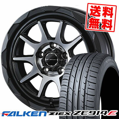 215/45R17 91W FALKEN ファルケン ZIEX ZE914F ジークス ZE914F WEDS MUD VANCE06 ウェッズ マッドヴァンス06 サマータイヤホイール4本セット【取付対象】