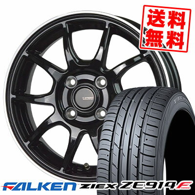 195/55R16 87V ファルケン ZIEX ZE914F G-SPEED P-06 サマータイヤホイール4本セット 【取付対象】