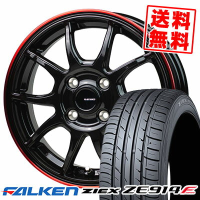 195/55R16 87V ファルケン ZIEX ZE914F G-SPEED P-06 サマータイヤホイール4本セット 【取付対象】