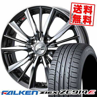 195/50R16 84V FALKEN ファルケン ZIEX ZE914F ジークス ZE914F weds LEONIS VX ウエッズ レオニス VX サマータイヤホイール4本セット【取付対象】