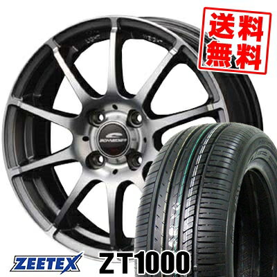 185/55R15 82V ジーテックス ZT1000 SCHNEDER StaG サマータイヤホイール4本セット 【取付対象】