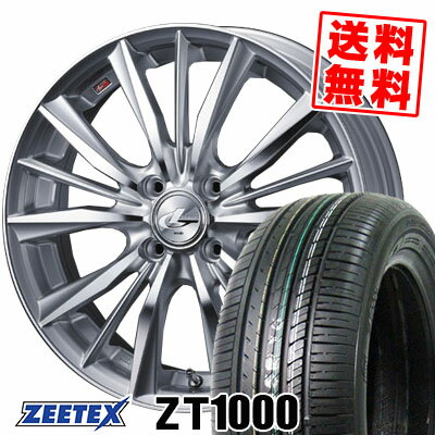 185/55R15 82V ジーテックス ZT1000 weds LEONIS VX サマータイヤホイール4本セット 【取付対象】