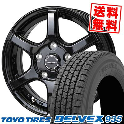 155/80R13 90/89N トーヨータイヤ DELVEX 935 BISON BN-04 スタッドレスタイヤホイール4本セット 【取付対象】