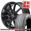 225/55R18 98Q ブリヂストン BLIZZAK DM-V3 RMP RACING R25 Plus スタッドレスタイヤホイール4本セット 【取付対象】