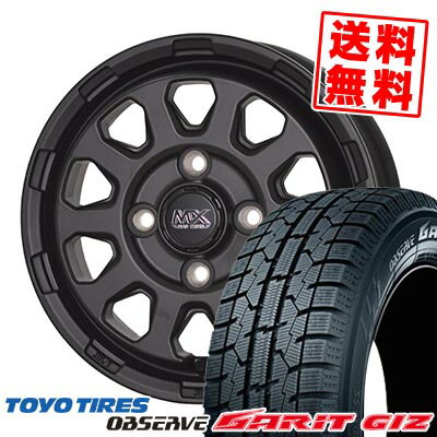 175/70R14 84Q トーヨータイヤ OBSERVE GARIT GIZ MAD CROSS RANGER スタッドレスタイヤホイール4本セット 【取付対象】