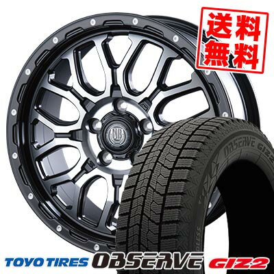 215/45R17 87Q トーヨータイヤ OBSERVE GARIT GIZ2 MUD BAHN XR-800M スタッドレスタイヤホイール4本セット 【取付対象】