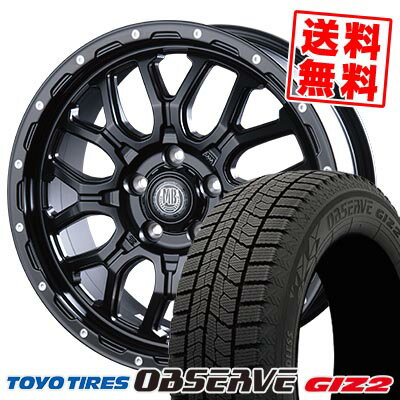 215/45R17 87Q トーヨータイヤ OBSERVE GARIT GIZ2 MUD BAHN XR-800M スタッドレスタイヤホイール4本セット 【取付対象】