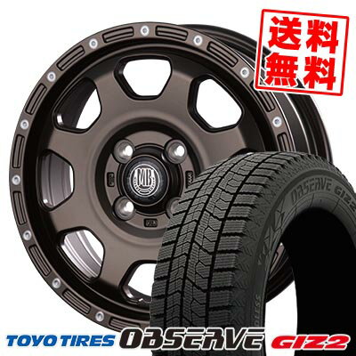 165/55R14 72Q トーヨータイヤ OBSERVE GARIT GIZ2 MUD BAHN XR-910K スタッドレスタイヤホイール4本セット 【取付対象】