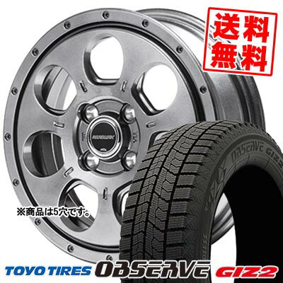 205/55R16 91Q トーヨータイヤ OBSERVE GIZ2 MUD AGENT スタッドレスタイヤホイール4本セット 【取付対象】