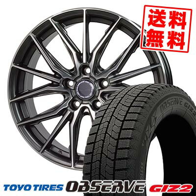 205/55R16 91Q トーヨータイヤ OBSERVE GARIT GIZ2 Precious AST M4 スタッドレスタイヤホイール4本セット 【取付対象】