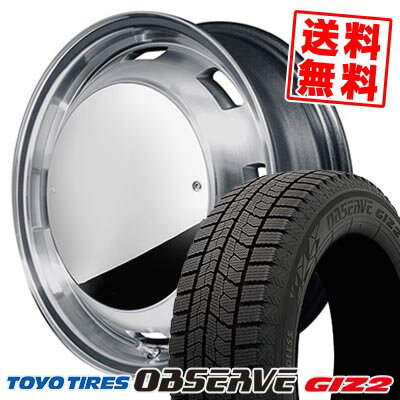 165/55R14 72Q トーヨータイヤ OBSERVE GARIT GIZ2 Garcia CISCO MOON スタッドレスタイヤホイール4本セット 【取付対象】