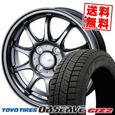 155/65R13 73Q トーヨータイヤ OBSERVE GIZ2 CLAIRE ZT10 スタッドレスタイヤホイール4本セット 【取付対象】