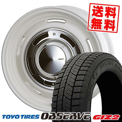 165/65R14 79Q トーヨータイヤ OBSERVE GARIT GIZ2 DEAN CROSS COUNTRY スタッドレスタイヤホイール4本セット 【取付対象】