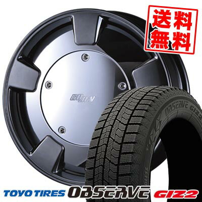 165/60R15 77Q トーヨータイヤ OBSERVE GIZ2 GOOFY SPLITTER スタッドレスタイヤホイール4本セット 【取付対象】