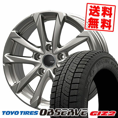 225/45R18 91Q TOYO TIRES トーヨータイヤ OBSERVE GARIT GIZ2 オブザーブ ガリット ギズ2 ZACK JP-325 ザック ジェイピー325 スタッドレスタイヤホイール4本セット