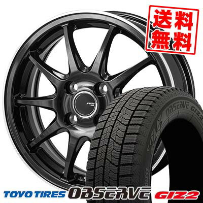 185/60R15 84Q トーヨータイヤ OBSERVE GIZ2 JP STYLE R10 スタッドレスタイヤホイール4本セット 【取付対象】