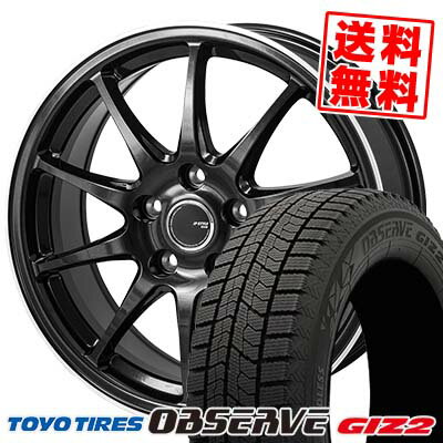 205/60R16 92Q トーヨータイヤ OBSERVE GARIT GIZ2 JP STYLE R10 スタッドレスタイヤホイール4本セット 【取付対象】