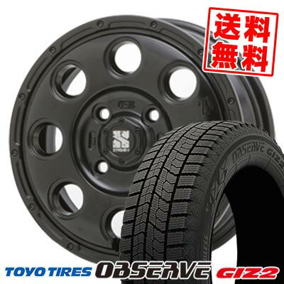 155/65R13 73Q トーヨータイヤ OBSERVE GIZ2 XTREME-J KK-03 スタッドレスタイヤホイール4本セット 【取付対象】